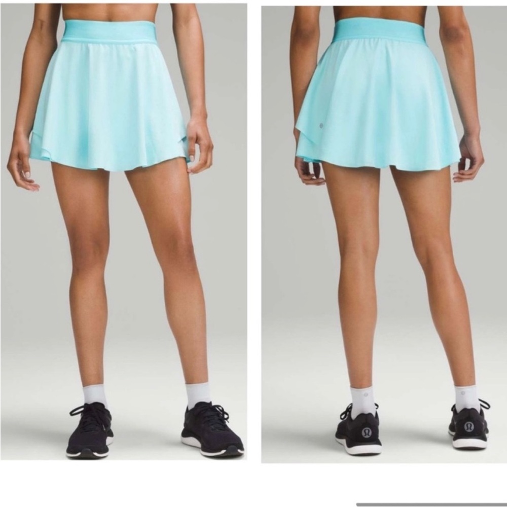 Lululemon Court Rival High Rise Skirt Cyan Blue